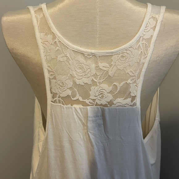 Lane Bryant A-Symmetrical Lace/Animal Print Top Size 26/28 - Picture 5 of 11